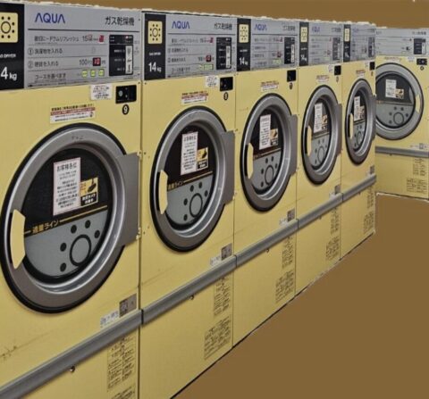ハイアールアクア コインランドリー ガス乾燥機一式 6台